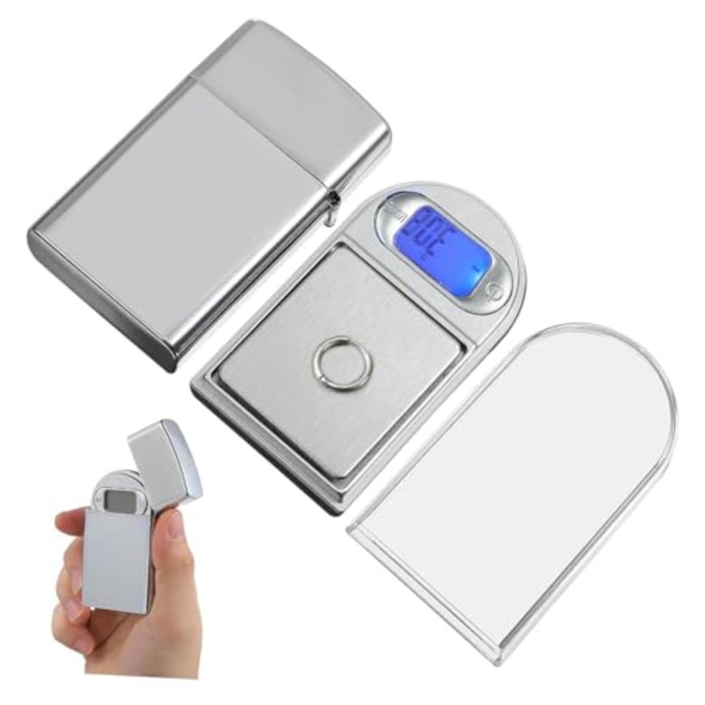High Precision Mini Pocket Digital Jewelry Scale - Lighter Shape Compact Portable Design, 0.01g Accuracy and 200g Capacity, Multi-Unit Conversion for Gram/Ounce Measurement of Herbs, Gold