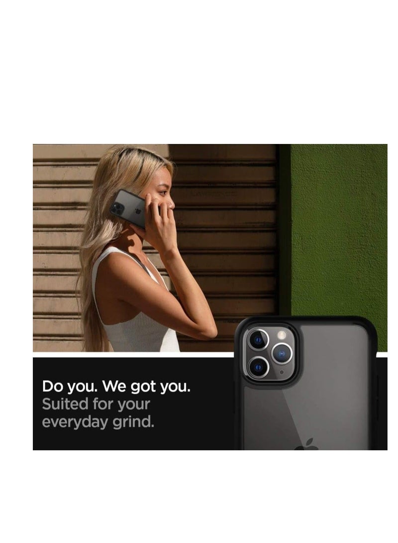 Magic Mask Magic Mask Q Series Clear Case Compatible Case Shockproof Hard PC +Soft Silicone Transparent Protective Slim Hard Back Cover with Silicone Frame for (Black, iphone 11 pro max )  - Image 3