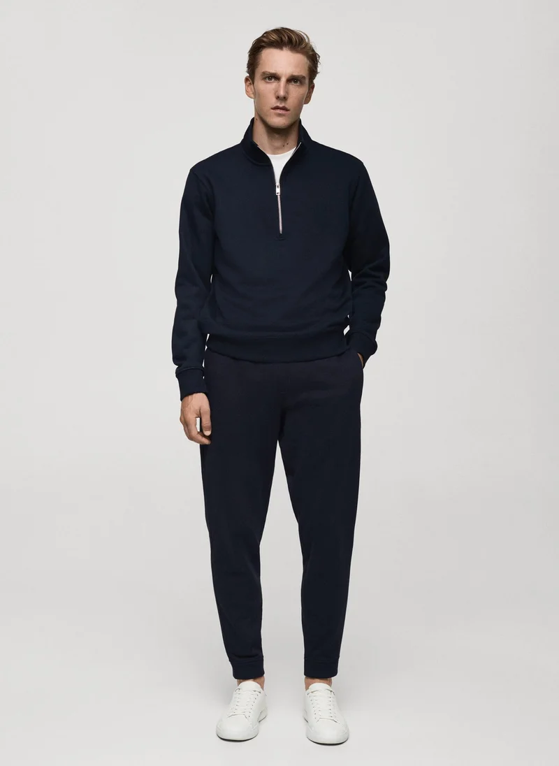 Mango Man Zip Through Sweatshirt
