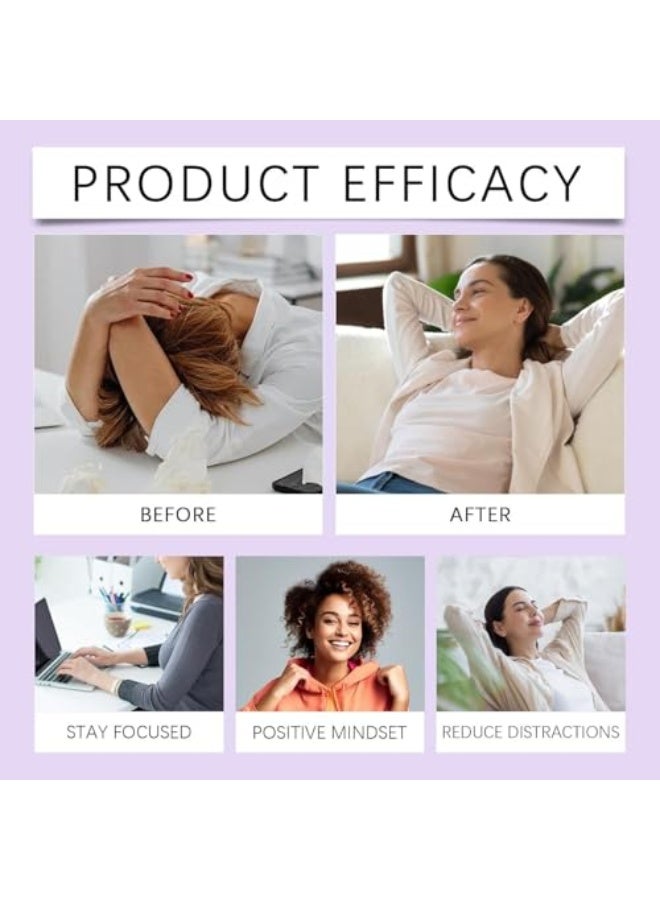  اوساورا لاصقات تركيز فوكوس، 30 لصقة نباتية لدعم التركيز والوضوح، لصقات للعناية بالجسم للصحة اليومية والدراسة والعمل والانتاجية (بنفسجي) - Image 4