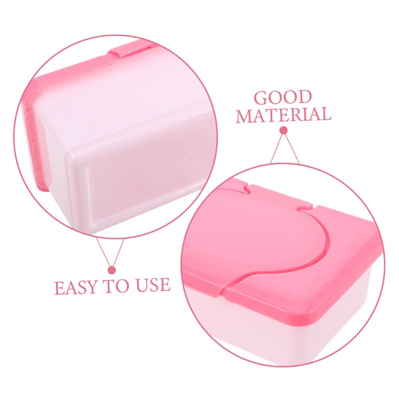 Red Travel Wipes Holder Lightweight Refillable Compact Container For Easy Access - Image 4