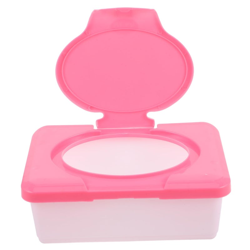 Red Travel Wipes Holder Lightweight Refillable Compact Container For Easy Access - Image 2