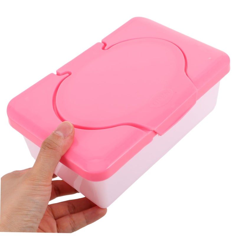 Red Travel Wipes Holder Lightweight Refillable Compact Container For Easy Access - Image 5