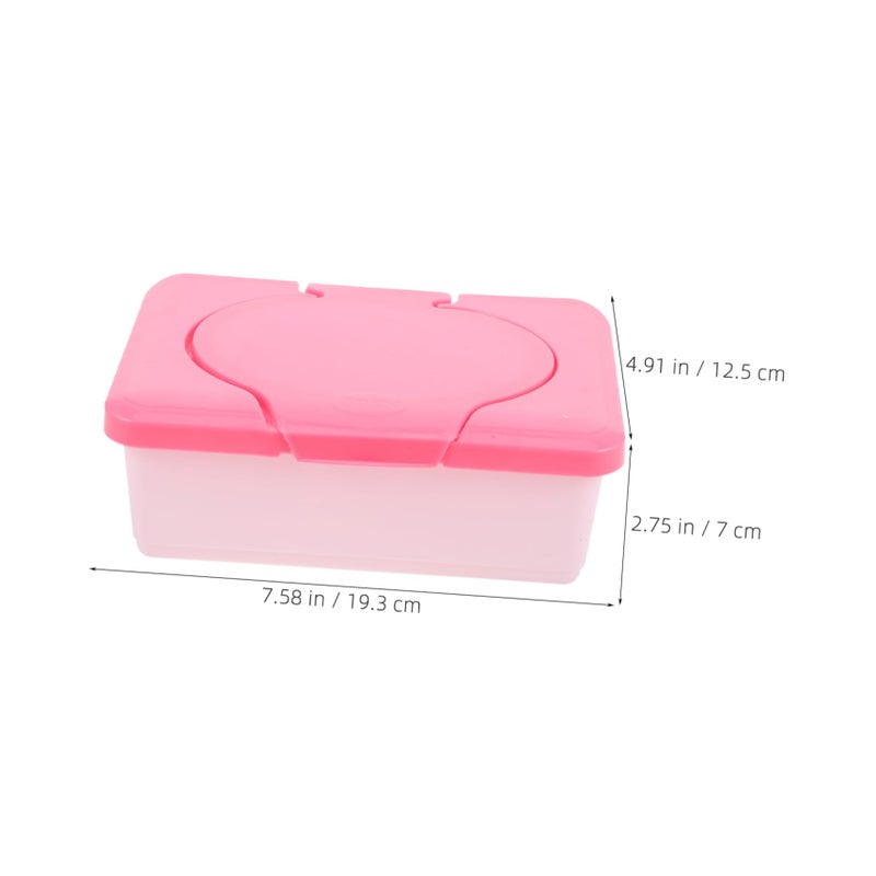 Red Travel Wipes Holder Lightweight Refillable Compact Container For Easy Access - Image 3