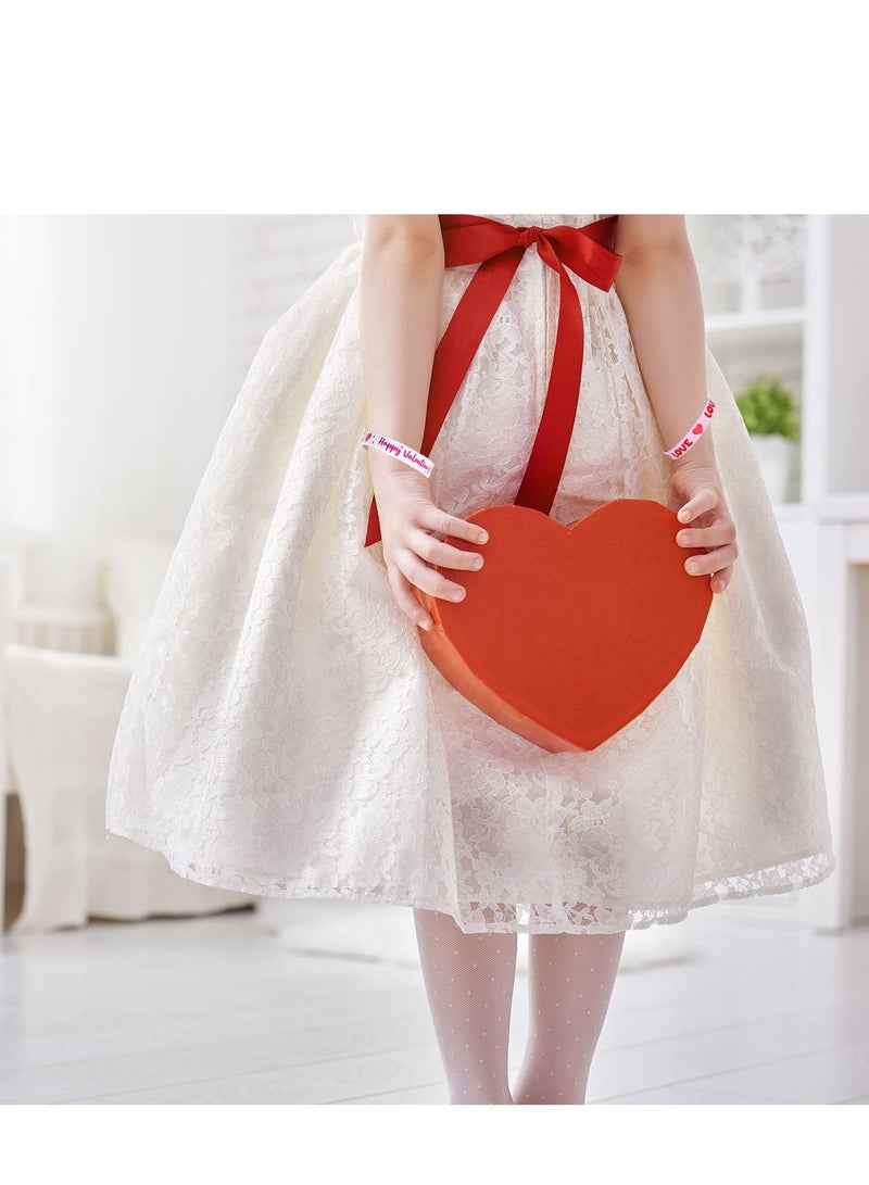 كابتن تيك 36 Pack Silicone Bracelets Pink Red Heart Wristband Romantic Sweet Pie for Wedding Anniversary Birthday Party Favors Supplies Gifts Decorations - Image 4