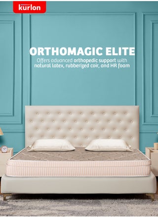 Kurl-On OrthoMagic Elite Mattress|Orthopedic Hybrid Mattress withNatural Latex, Rubberized Coir and HR Foam Layers|Double Size Mattress | 200Lx120Wx20H Cms | 10 Years Warranty - pzsku/Z28BDC051F8E0B7D6DB37Z/45/1747062252/23fbeefc-e98f-44b5-801c-26d0ec0f27df