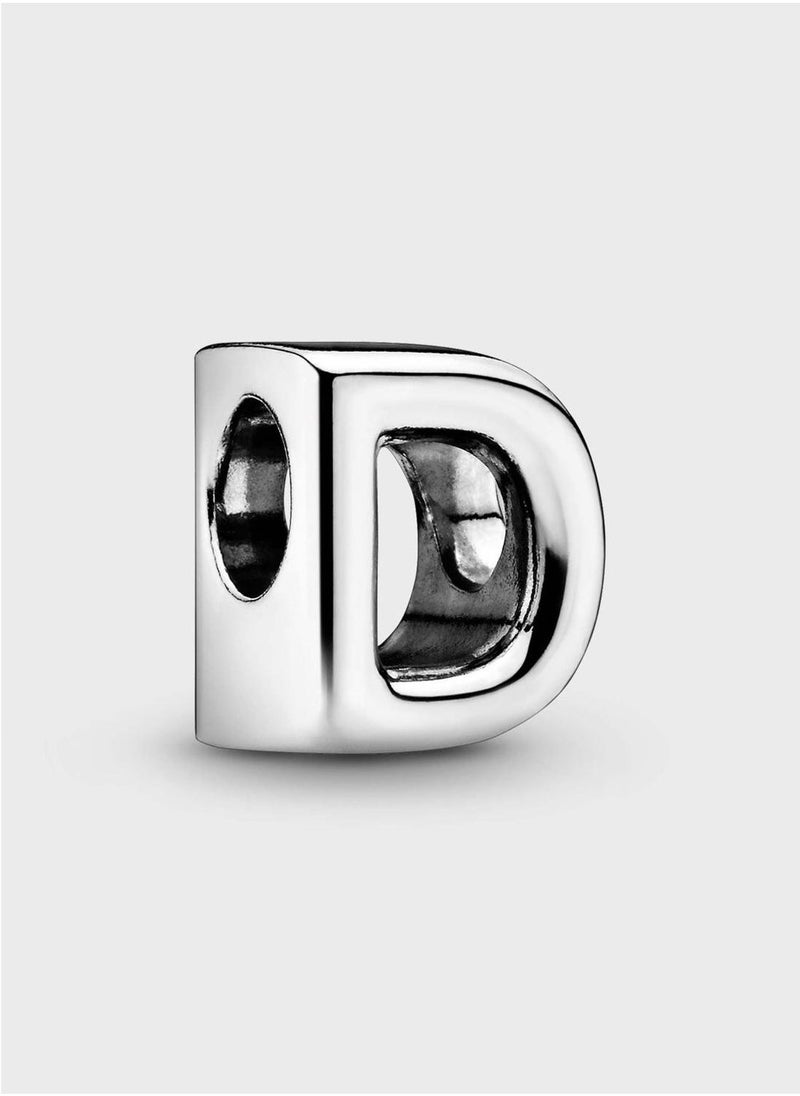PANDORA Letter D Alphabet Charm  - Image 1