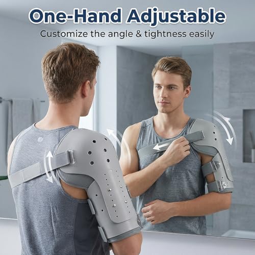 TARSHYRY Medium Humeral Shaft Fracture Splint, Lightweight and Breathable, Upper Arm Brace, Left/Right Arm,Bone Humerus Fracture for Men and Women (Right Shoulder) - Image 4
