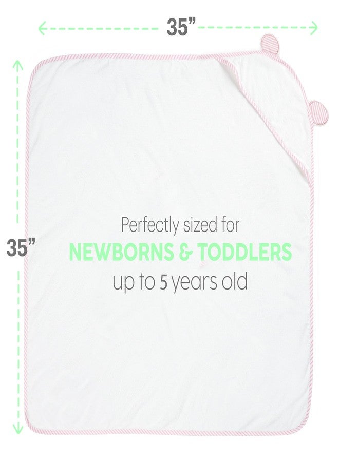San Francisco Baby Towels for Newborn - Hooded Baby Bath Towels for Boys and Girls, Kids Bath Towels with Hood, Pink - Image 4