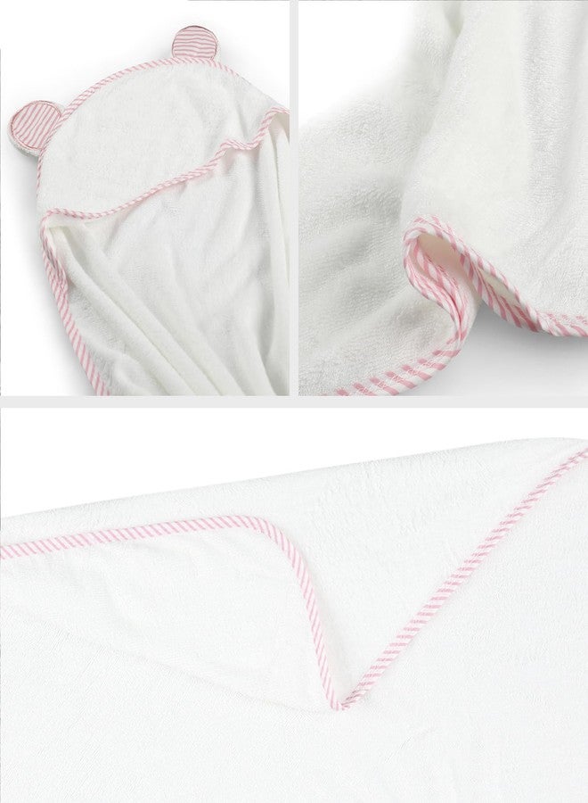 San Francisco Baby Towels for Newborn - Hooded Baby Bath Towels for Boys and Girls, Kids Bath Towels with Hood, Pink - Image 2