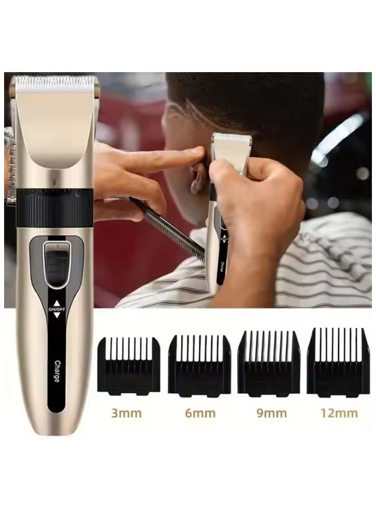 أيروكسا ماكينة حلاقة شعر لاسلكية قابلة لاعادة الشحن للرجال والنساء احترافية  مناسبة لقص الشعر واللحية والسوالف - Image 4