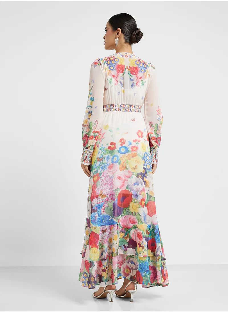 Khizana Floral Print Dress