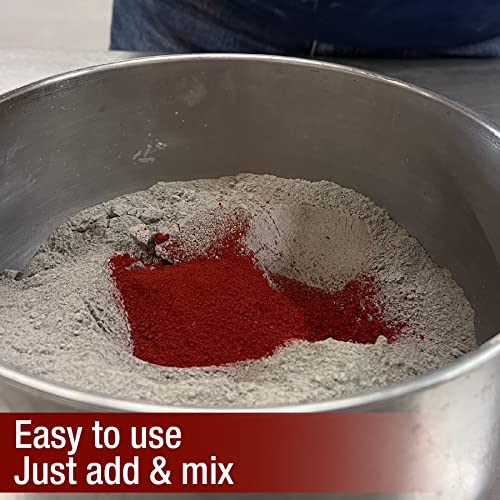 Akona Concrete & Mortar Color - Pigment Powder, Color & Dye Concrete, Ready to Use, Add to Mix, Synthetic Iron Oxide (10 Ounce, Brick Red, 1) - Image 2