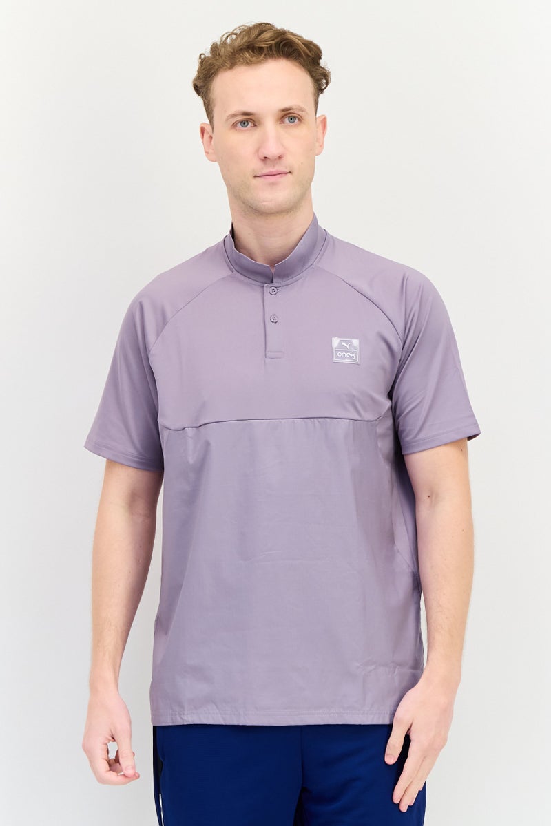 PUMA Men One8 Sportswear Fit Short Sleeve Outdoor Polo Shirt, Pale Lavender - Image 1
