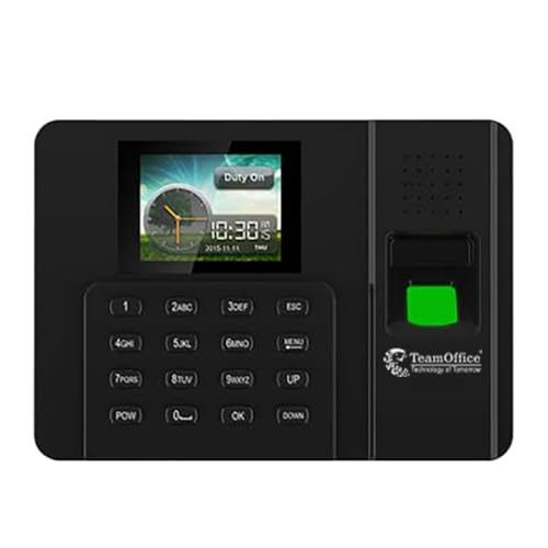 Team Office Z100N Biometric Attendance Machine – Fingerprint & RFID Card | Excel Report via USB | Time & Attendance System - Image 1