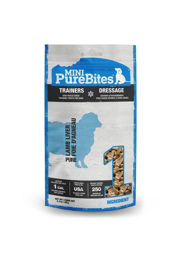 PureBites Mini Lamb Freeze Dried Dog Treats, 1 Ingredient, Made in USA, 2.4oz - Image 1