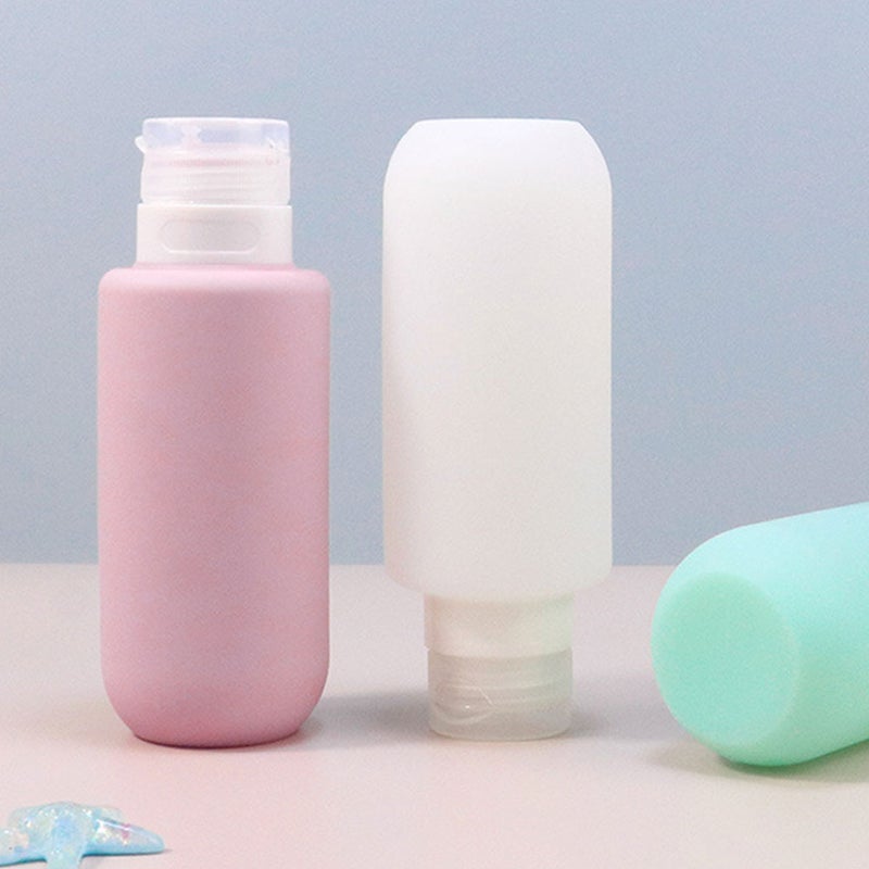 2pcs Silicone Bottles Shampoo Packing Bottles Squeeze Bottles Multi-function Bottles - Image 5