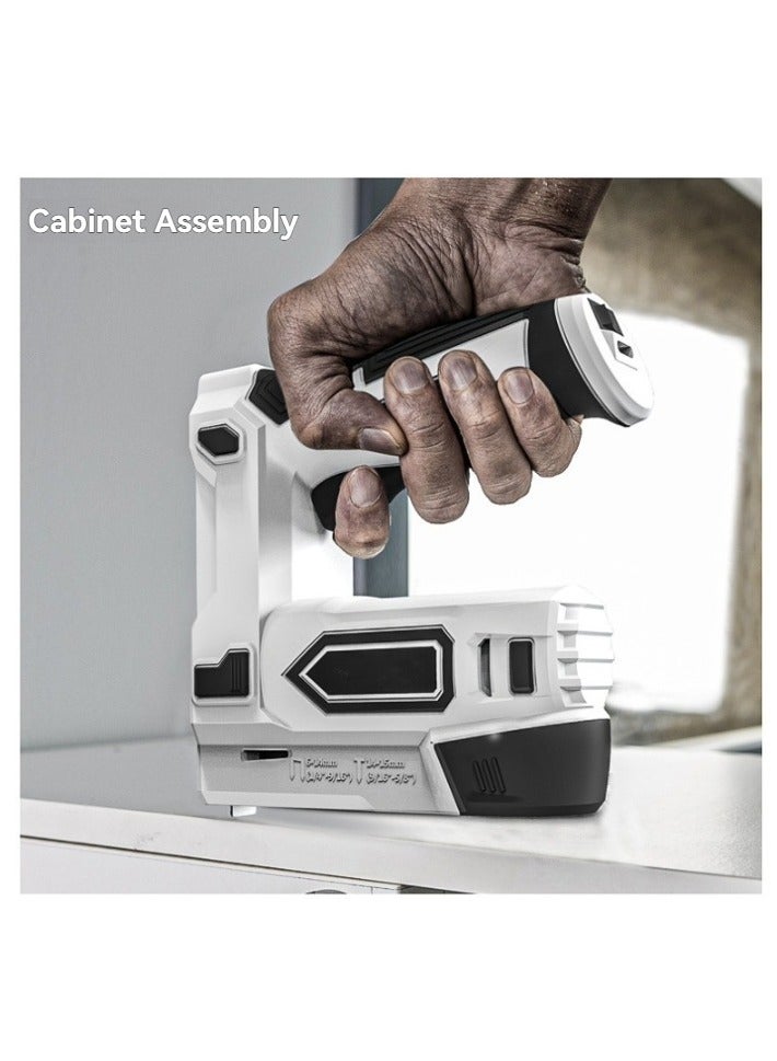 M MIAOYAN Cordless Electric Nail Gun – Lithium Battery Powered, Shoots Brad & Pin Nails – for Woodworking & Electrical Installation - Image 5