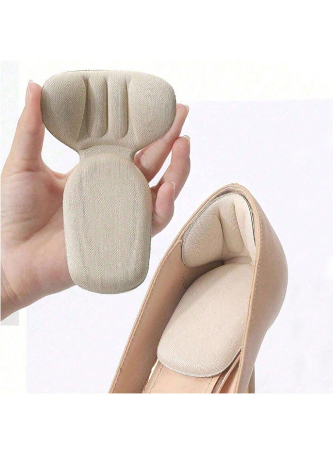 Kawkab 1 Pair of Heel Cushion Inserts, 3D Heel Pads, Women's Heel Pad Liners, Flexible Breathable Shock-Absorbing Insoles, Anti-Slip Heel Pads, Heel Protectors for Oversized Shoes, Prevents Heel Friction and Blisters - Image 1