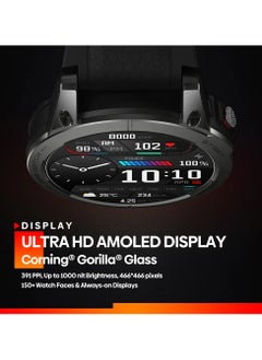 زيبليز Zeblaze Stratos 3 GPS ساعة ذكية Ultra HD AMOLED شاشة مدمجة GPS Hi-Fi Bluetooth مكالمات هاتفية  - Image 2