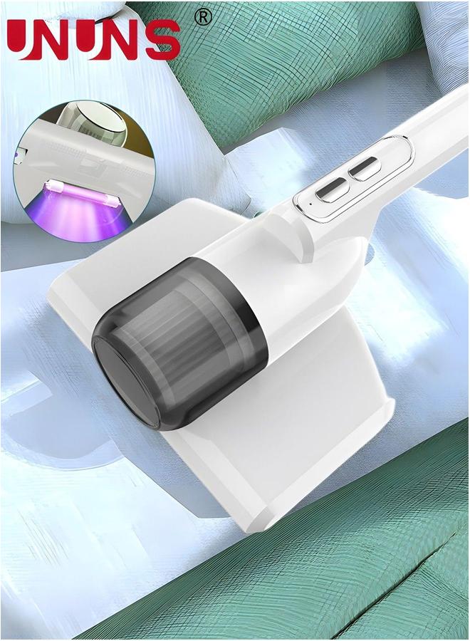 UNUNS Bed Vacuum Cleaner, Dust Mite Cleaner 12KPa Handheld Deep Mattress high-Frequency Double Beat UV Suitable for Bedding, Sofa, Other Fabric Surfaces - Image 1
