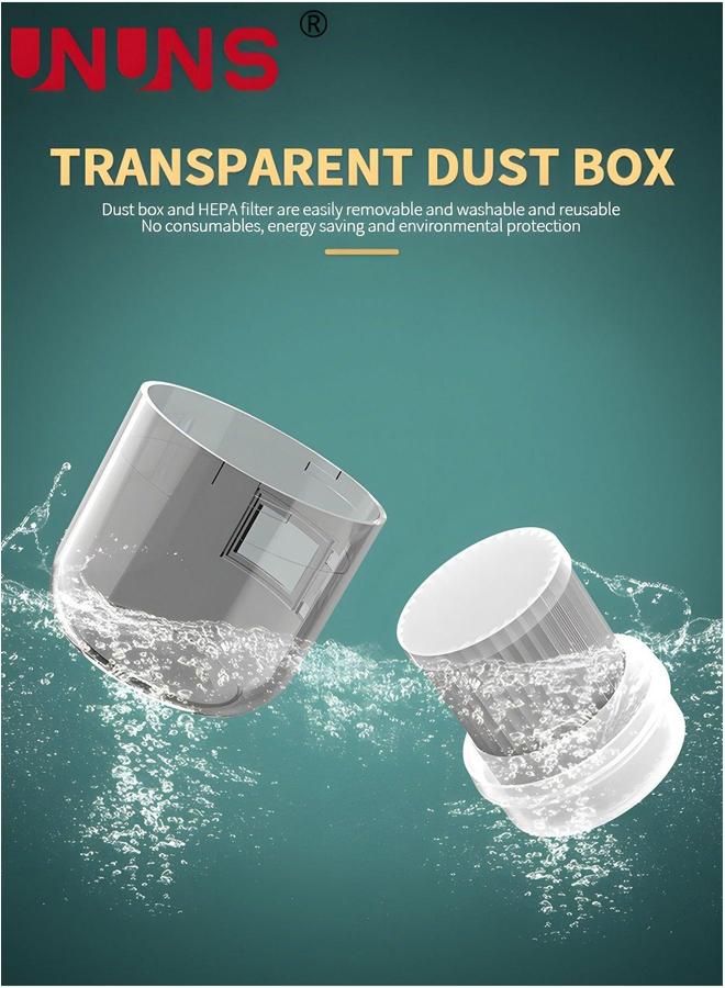 UNUNS Bed Vacuum Cleaner, Dust Mite Cleaner 12KPa Handheld Deep Mattress high-Frequency Double Beat UV Suitable for Bedding, Sofa, Other Fabric Surfaces - Image 5