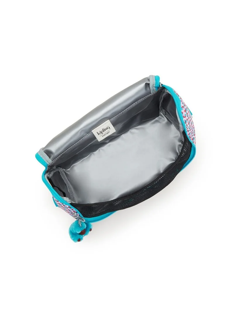 kipling New Kichirou Large Lunchbox (With Trolley Sleeve) School Accessories Poppy Geo,For Kids, Teens