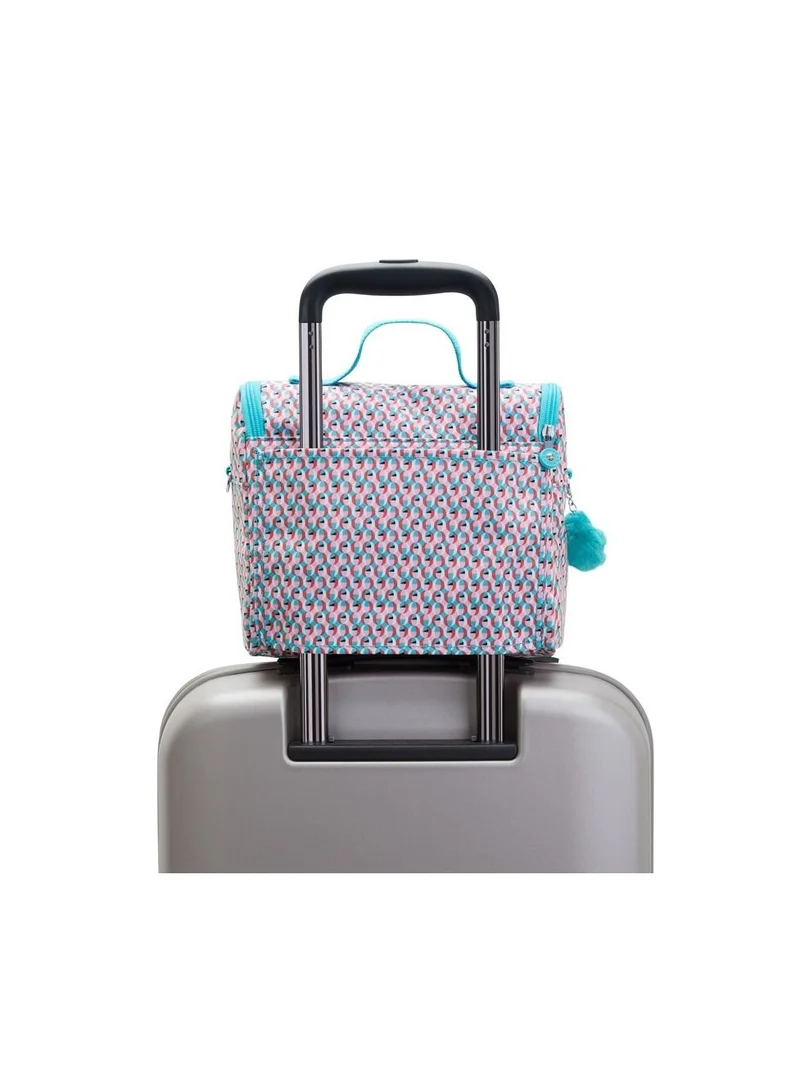 kipling New Kichirou Large Lunchbox (With Trolley Sleeve) School Accessories Poppy Geo,For Kids, Teens