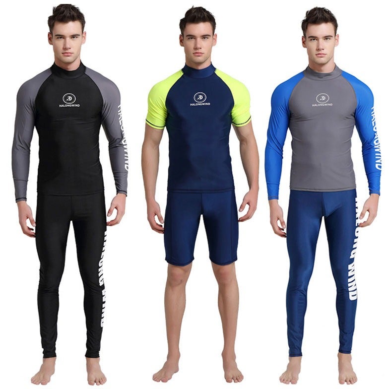 Korean Style Diving Suit UV Protection Swim Shirt Thin Surfing Top for Adults