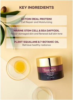 Terrazen Terrzen Age Control Nutrition Cream 1.69 Fl.Oz. (50Ml) Age Control Cream Reduce Wrinkle Hyaluronic Acid + Plant Stem Cell + Real Protein + Plant Squalane  - Image 4
