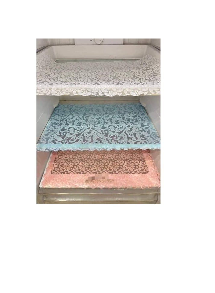 New 4 Piece Lace Refrigerator Mat Inner Fridge Mat