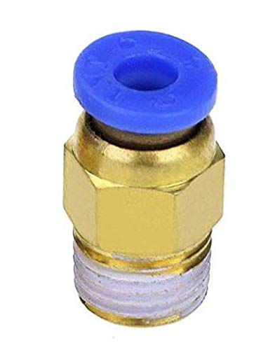 TESSERACT PC4-01 Pneumatic Connectors for 1.75mm Filament with Gasket for 2mm x 4mm PTFE Tube Quick Coupler I Precision Quality J-Head Fittings Hotend Fit (Quantity: 2 x PC4-01 Pneumatic Connectors) - Image 3