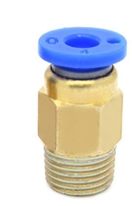 TESSERACT PC4-01 Pneumatic Connectors for 1.75mm Filament with Gasket for 2mm x 4mm PTFE Tube Quick Coupler I Precision Quality J-Head Fittings Hotend Fit (Quantity: 2 x PC4-01 Pneumatic Connectors) - Image 2