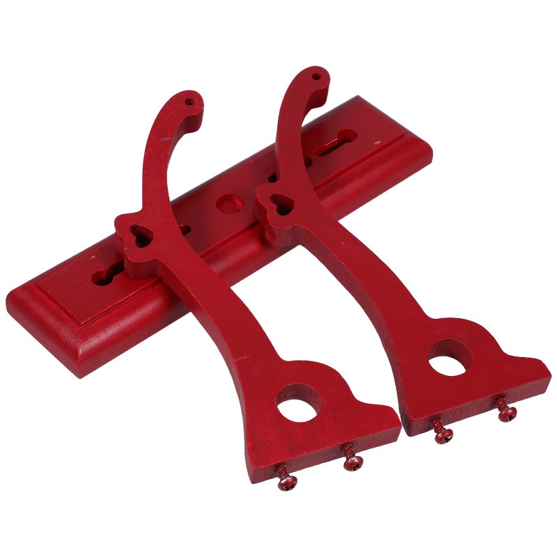 Japanese Fan Holder Stand Hand Fan Display Holder Rack Hand Held Fan Storage Holder Display Stand Foldable Handheld Fan Display Stand Base Fan Organizer Dark Red - Image 1
