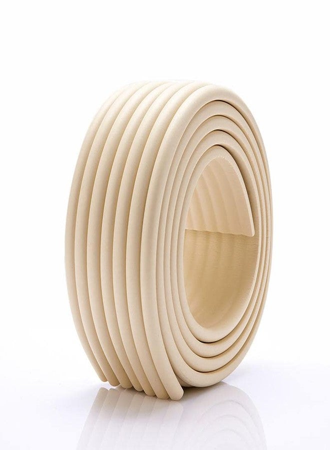 Mockery Baby Proofing Safety Corner Guards 2M Rubber Edge Protectors Sets Extra Thick Foam Bumper Soft Strip Cushion for Furniture Desk Table Step Fireplace Windowsill, Anti-Collision Strip (Cream) - Image 1