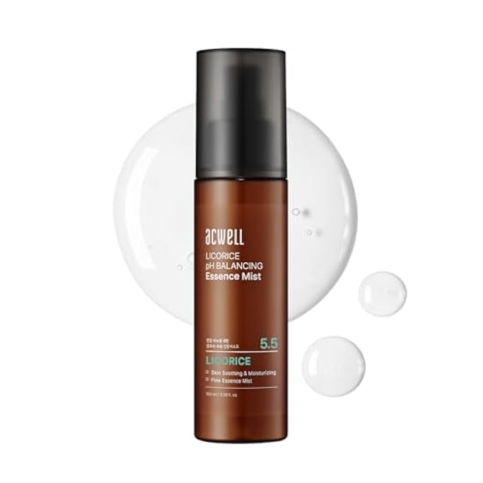 ACWELL Licorice pH Balancing Essence Hydrating Face Mist 3.38 fl.oz. - Soothing and Hydrating with Licorice Water for Instant Moisturization, Facial Mist Without Nitrogen for All Skin Types - Image 1