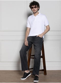 Dennis Lingo Men’s Dark Grey Relaxed Fit Jeans  - Image 1