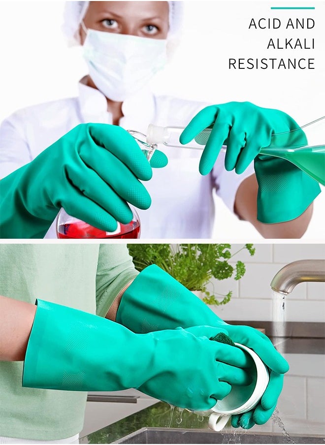 Sweet Life Best Nitrile Rubber Cleaning, Household, Dishwashing Gloves, Latex Free, Vinyl Free, Reusable not Disposable, Large L  - Image 5