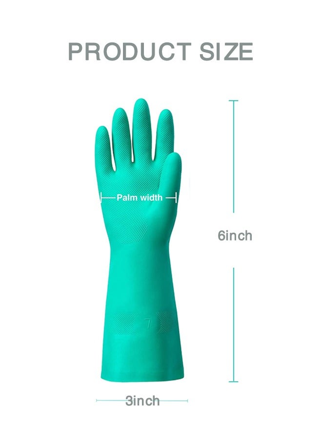 Sweet Life Best Nitrile Rubber Cleaning, Household, Dishwashing Gloves, Latex Free, Vinyl Free, Reusable not Disposable, Large L  - Image 2