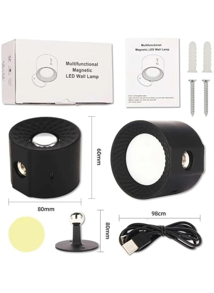 Generic Wall Lights Wall Lamp with Remote, 5V, Battery Operated Wall Sconce 2000mAh Rechargeable Battery, 3 Color & Dimmable, Led Wall Light with a Magnetic Link Base  - Image 5