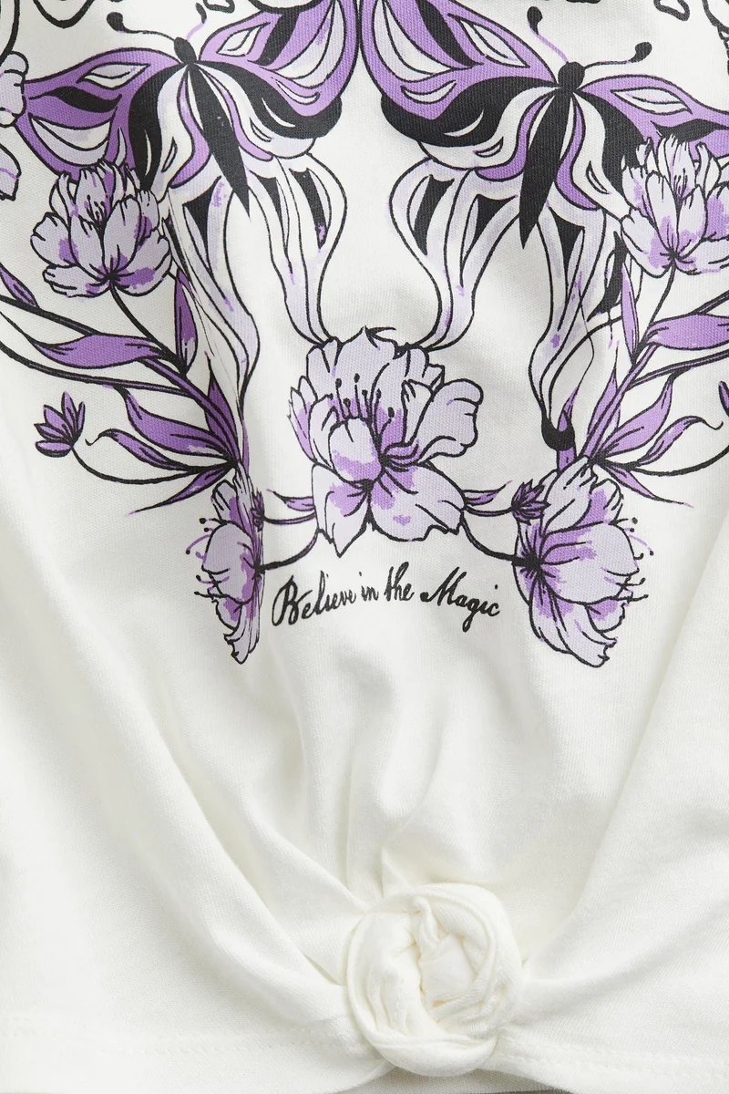 H&M Knot-Detail T-Shirt