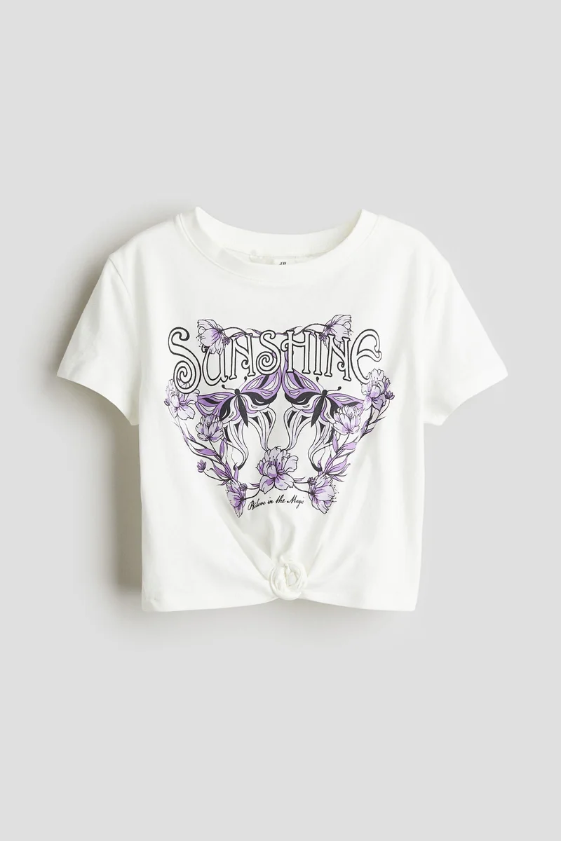 H&M Knot-Detail T-Shirt