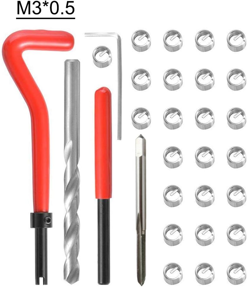 Shkalacar 30Pcs Metric Thread Repair Kit for M3 M4 M7 M9 M11 - Image 3