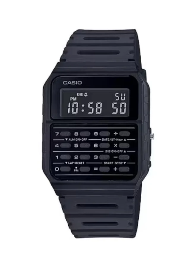 CASIO Unisex Digital Display Watch With Black Resin Strap - CA-53WF-1BDF