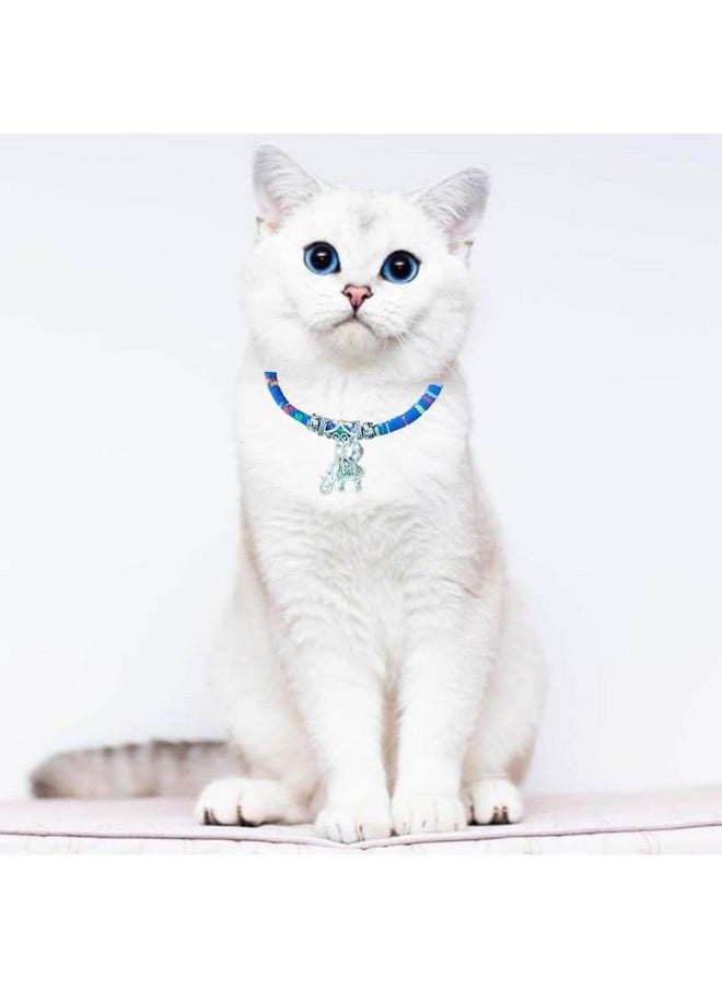 PET Cat Neck Collar With Beautiful Neaklace Cut Design Pack Of 1 Small Size  - Image 1