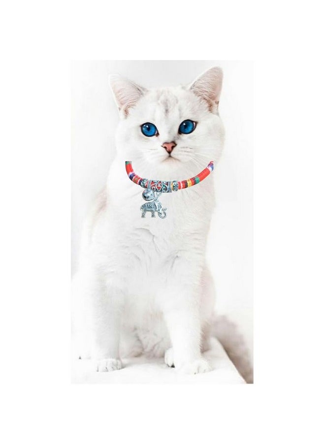 PET Cat Neck Collar With Beautiful Neaklace Cut Design Pack Of 1 Small Size  - Image 4