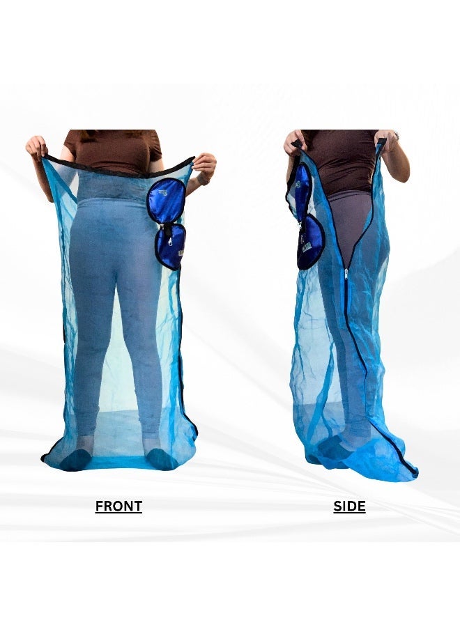 coku Compact Medium Kulambo Mosquito Net – Foldable, Portable, Easy Setup Insect Protection, Waist Length - Proudly Made in the Philippines - Image 2