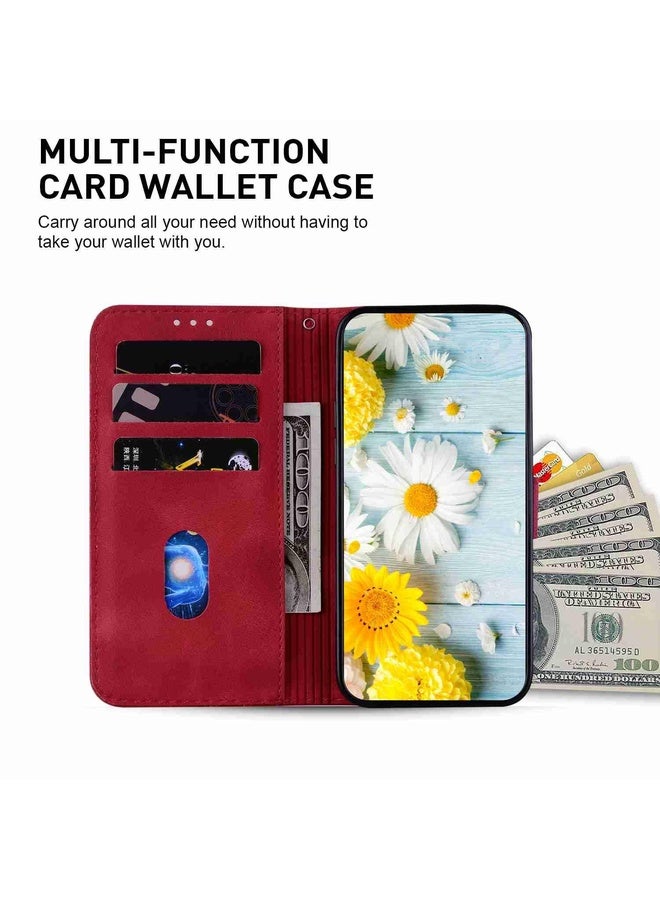 For Tecno Pova Neo 3 Lily Embossed Leather Phone Case(Red)