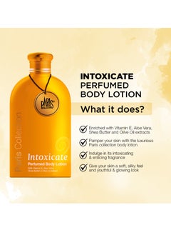 Paris Collection Intoxicate Perfume Body Lotion Unisex 400ml  - Image 2