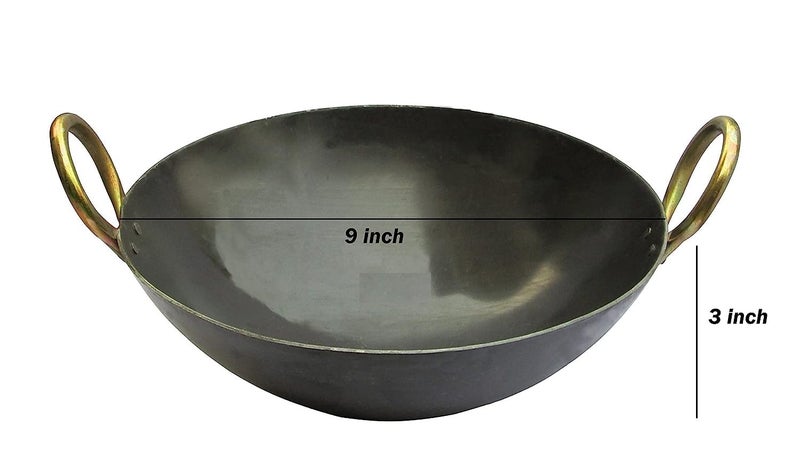 Zoov 3 Pcs Iron Set 8 inch frypan tawa 9 inch kadhai - Image 2
